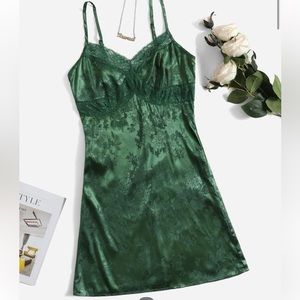 Green Slip Style Dress